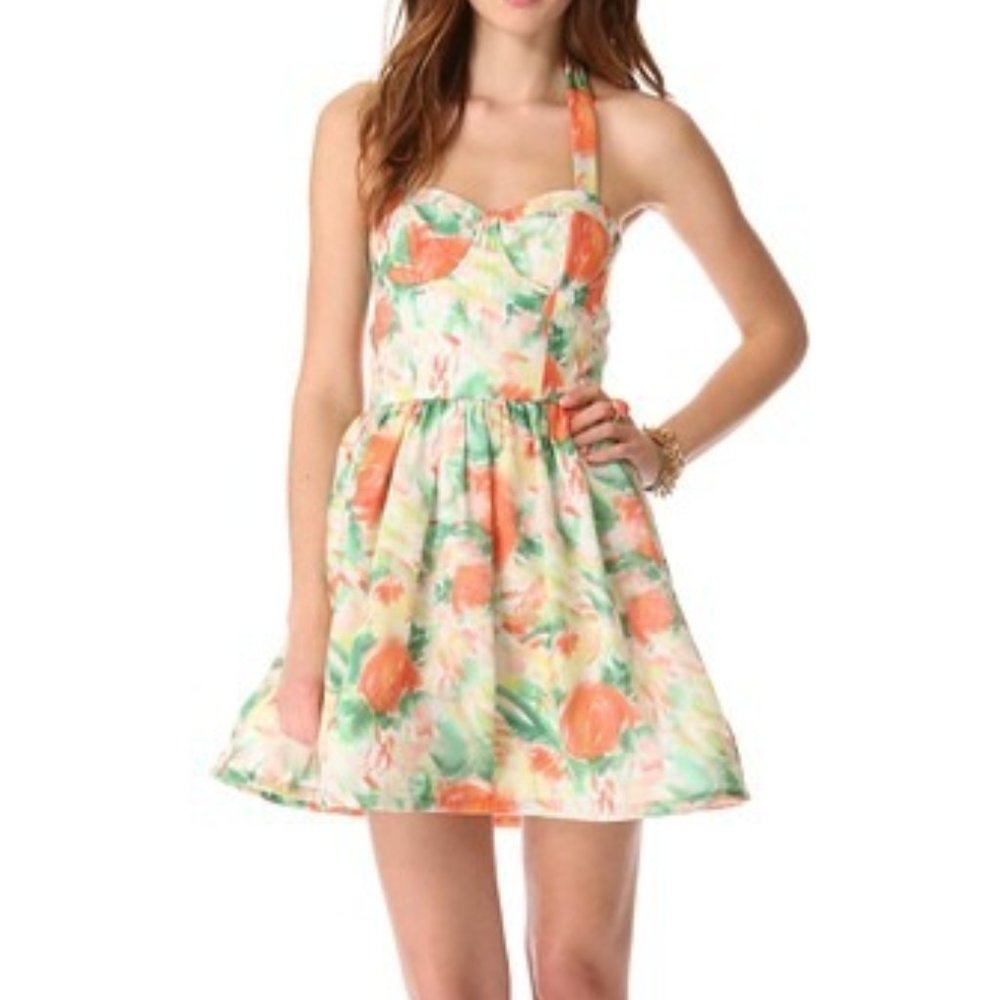 alice+olivia Floral Ruffle summer dress